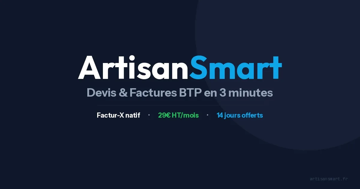 Visuel 1 publié par ArtisanSmart sur son site