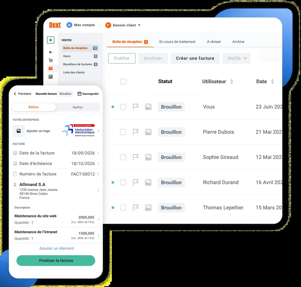 Visuel 1 publié par DEXT sur son site